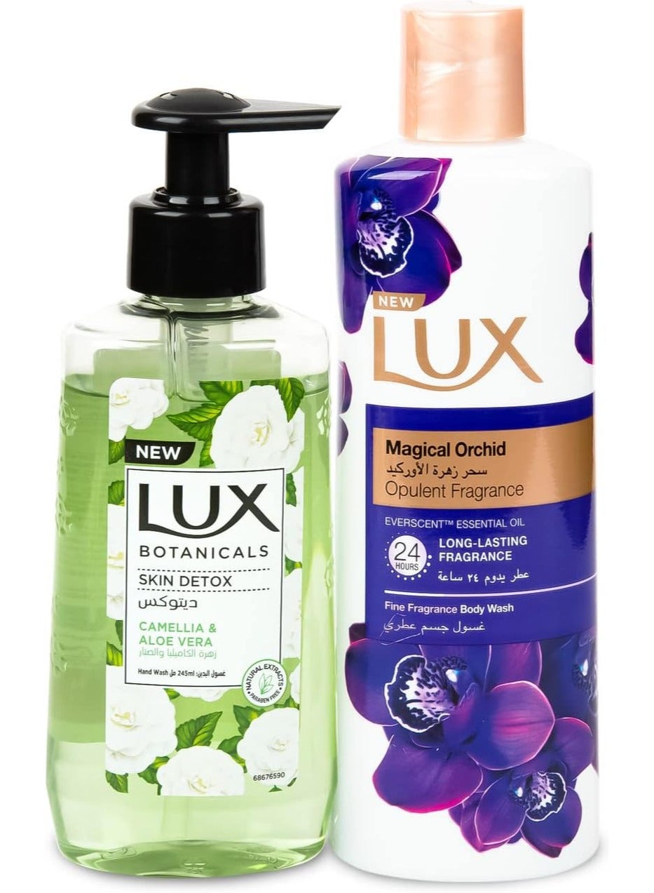 Lux Shower Gel Magical Orchid 250ml and Handwash 245ml