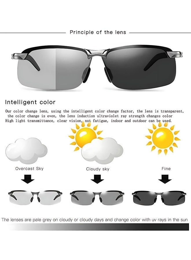 نظارات شمسية مستقطبة متغيرة اللون، نظارات رياضية، نظارات قيادة نهارية وليلية، نظارات شمسية فائقة الخفة، نظارات ركوب الدراجات، ونظارات واقية. - Image 5