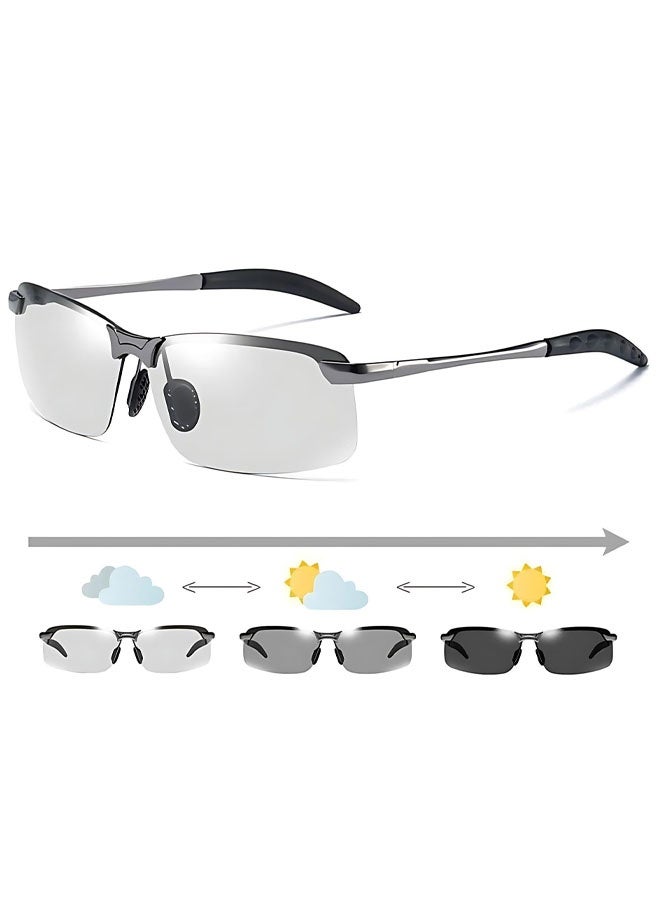 نظارات شمسية مستقطبة متغيرة اللون، نظارات رياضية، نظارات قيادة نهارية وليلية، نظارات شمسية فائقة الخفة، نظارات ركوب الدراجات، ونظارات واقية. - Image 1