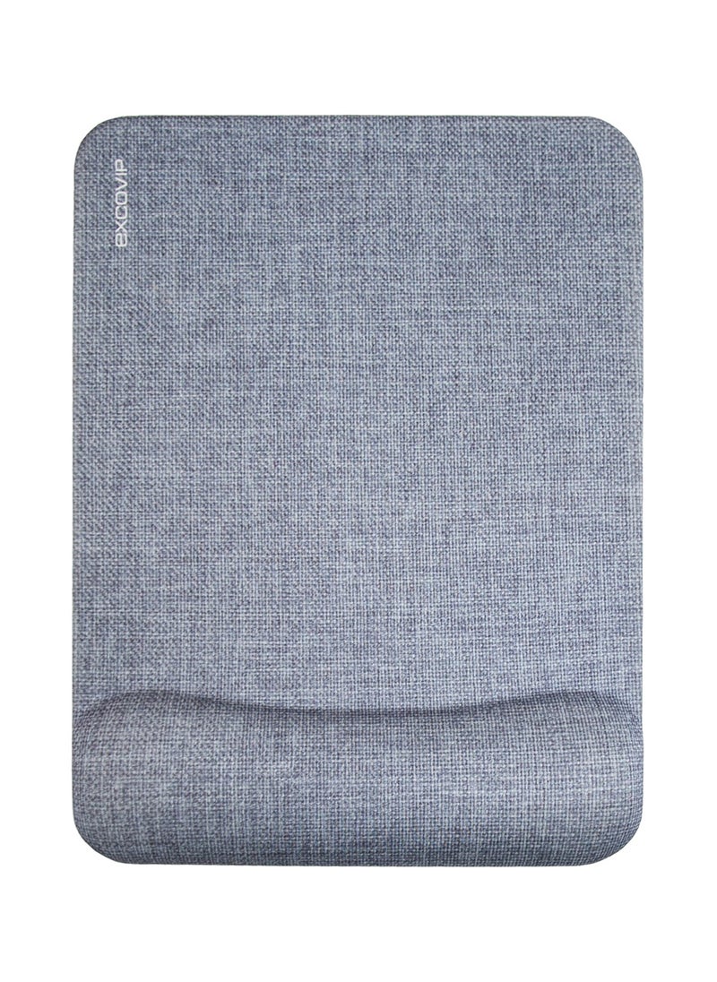 excovip Mouse Pad With Wrist Support, Soft And Comfortable Ergonomic Hand Washable Mouse Mat For Home, Computer, Laptop, MacBook, Office & Travel, Grey  - Image 1