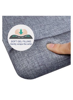 excovip Mouse Pad With Wrist Support, Soft And Comfortable Ergonomic Hand Washable Mouse Mat For Home, Computer, Laptop, MacBook, Office & Travel, Grey  - Image 3