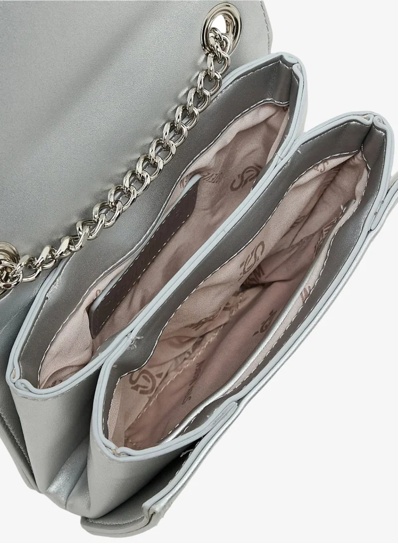 STEVE MADDEN SILVER Steve madden musaa women's silver shoulder bag for Women | Best Price UAE