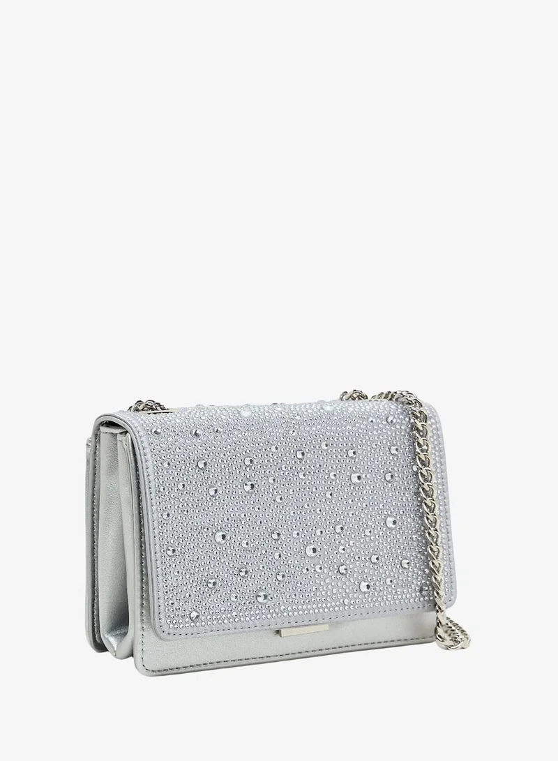 STEVE MADDEN SILVER Steve madden musaa women's silver shoulder bag for Women | Best Price UAE