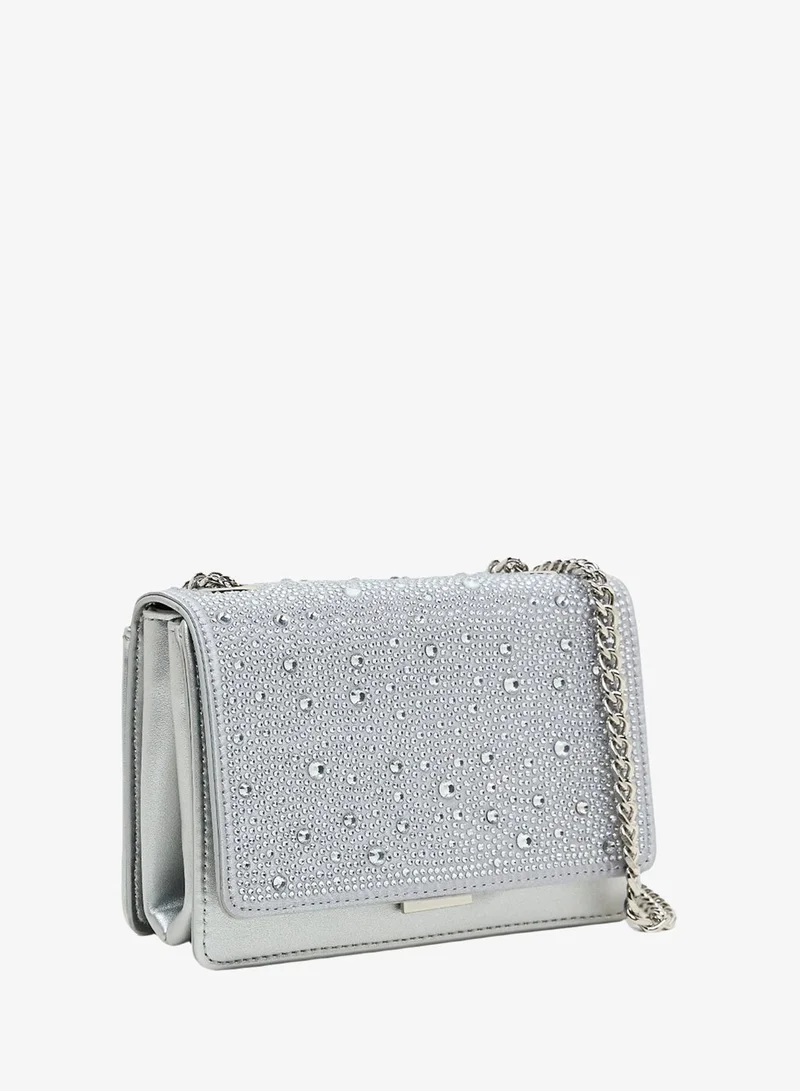 STEVE MADDEN SILVER Steve madden musaa women's silver shoulder bag for Women | Best Price UAE
