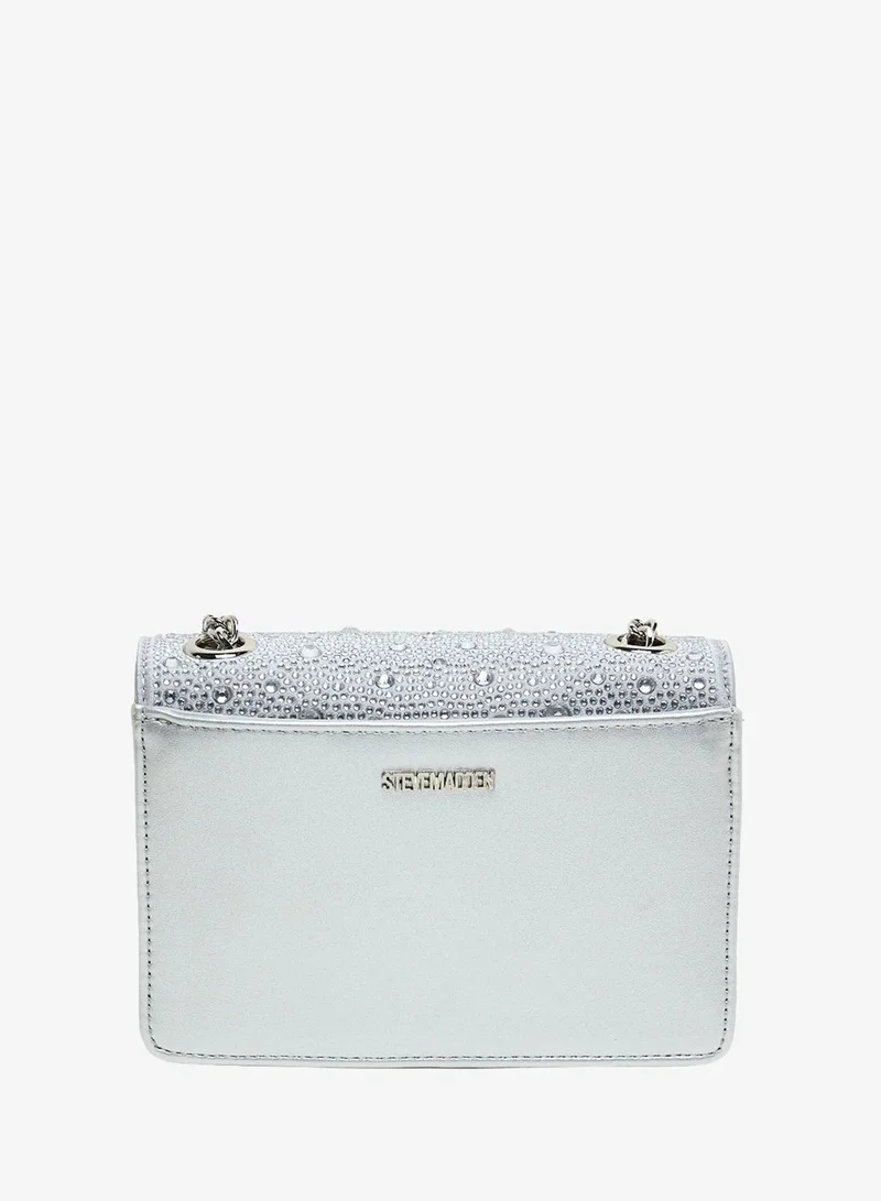 STEVE MADDEN SILVER Steve madden musaa women's silver shoulder bag for Women | Best Price UAE