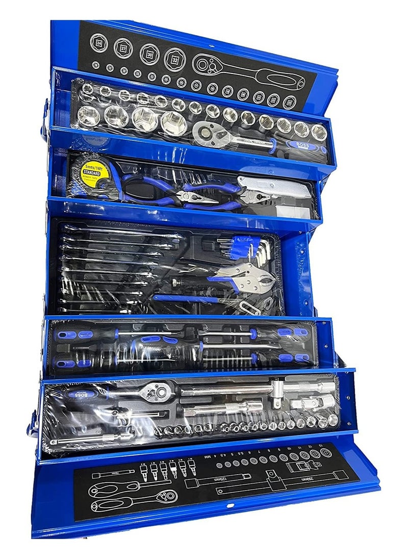 Generic 85-Piece Socket Set Toolbox with Wrenches Versatile Tools for Cars, Home, and Office Professional-Grade Metal Box Toolkit for Precision Repairs and Maintenance Tools Set  - Image 3