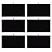 Mooca MOOCA Mooca 6 Pieces Black Velvet Cover Padded Wood Jewelry Display Pad Tray Inserts 14 1/8"L x 7 5/8"W  - Image 2