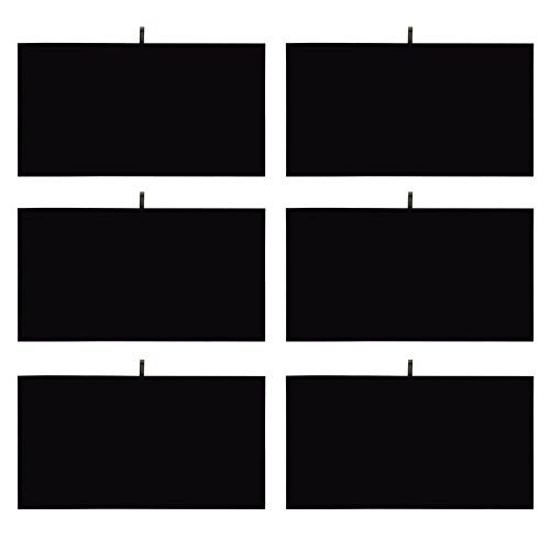 Mooca MOOCA Mooca 6 Pieces Black Velvet Cover Padded Wood Jewelry Display Pad Tray Inserts 14 1/8"L x 7 5/8"W  - Image 1