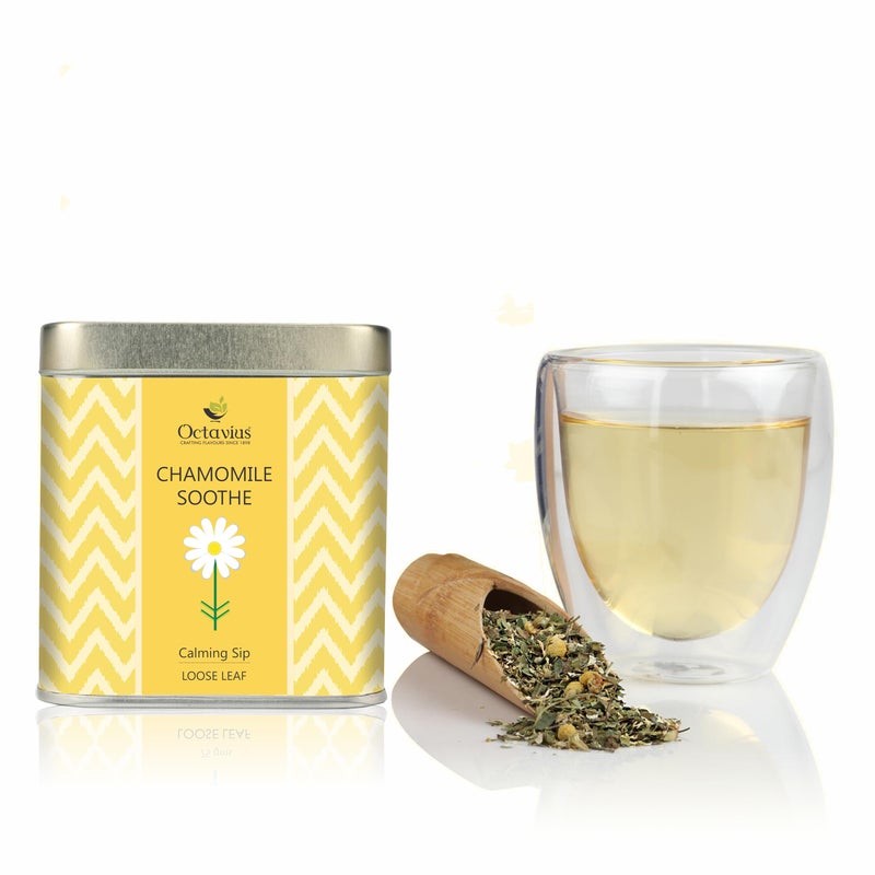 Octavius Chamomile Soothe Loose Leaf Tea - 75Gms - Image 3