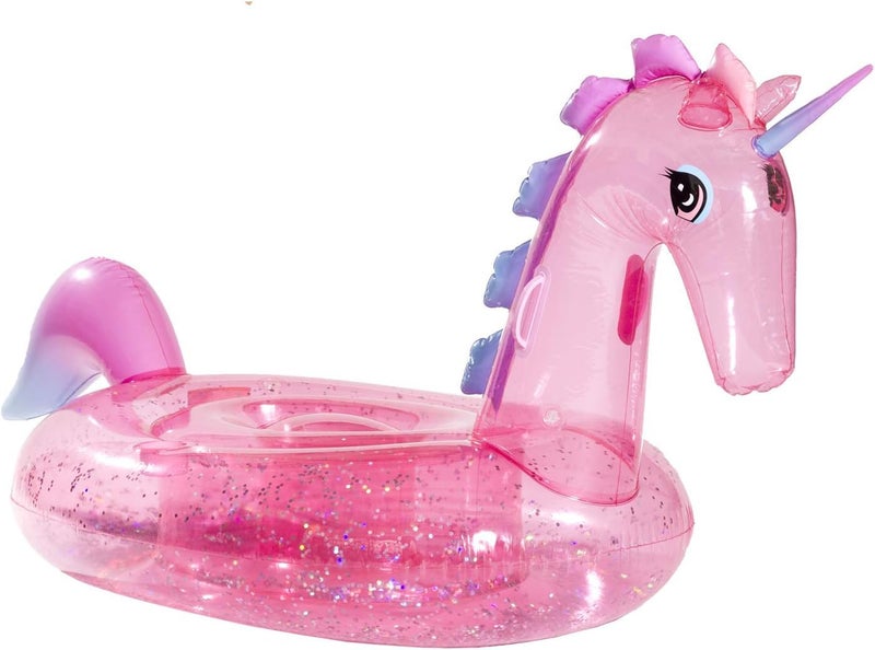 FUNBOY Giant Inflatable Glitter Unicorn, Luxury Float for Summer Pool Parties and Entertainment - Image 1