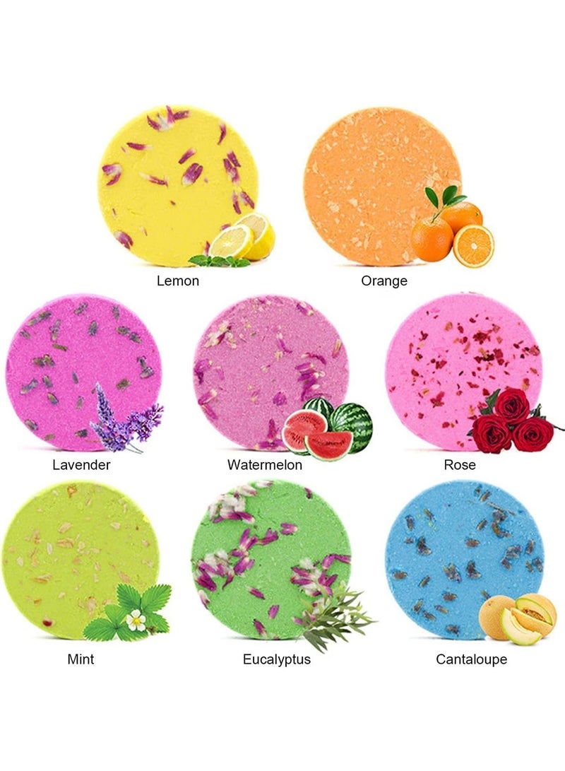 8 Pcs Shower Steamers Aromatherapy for Women and Men, Natural Essential Oil Shower Bombs Gift Set, Relaxing Spa Tablets for Stress Relief, Self Care, Birthday, Christmas, Yoga, New Mom Gifts - Image 2