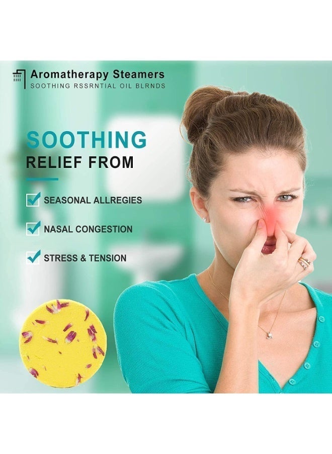 8 Pcs Shower Steamers Aromatherapy for Women and Men, Natural Essential Oil Shower Bombs Gift Set, Relaxing Spa Tablets for Stress Relief, Self Care, Birthday, Christmas, Yoga, New Mom Gifts - Image 4