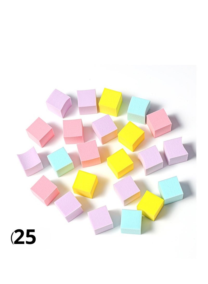 أدوات فن الأظافر ، الإسفنج التدرج كتلة التوفو ، يمكن خلطها مع الغراء بات ، تلطيخ الأظافر ، أحمر الخدود ، المربعات الصغيرة الملونة - Image 1