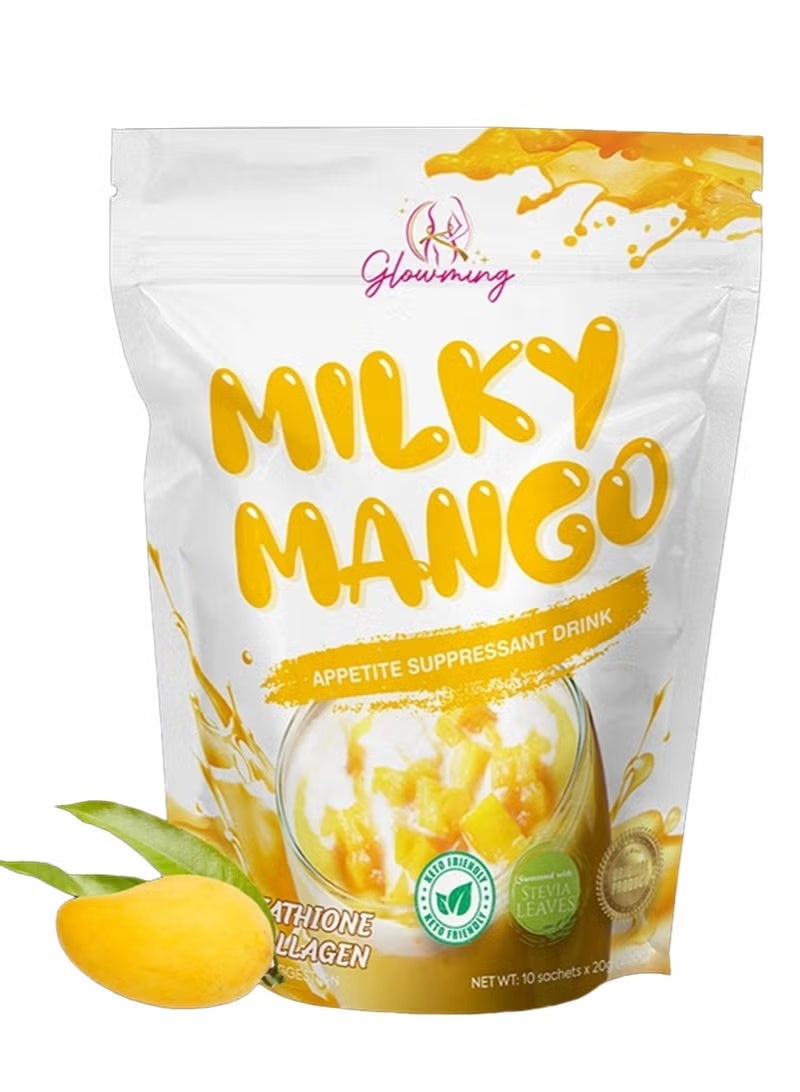 Cc Milky Mango Appetite Suppressant Drink 10 x 20g‏ - Image 1