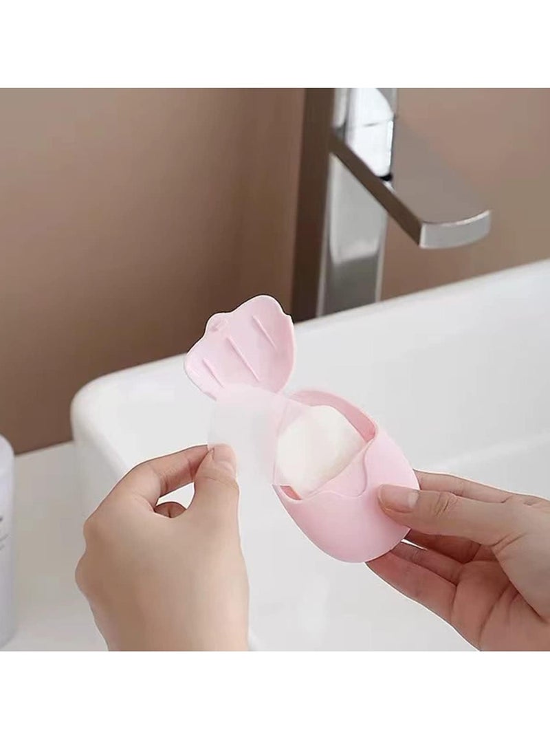 6 Boxes (300 Sheets) Portable Disposable Soap Sheets, Mini Paper Soap Sheets Portable Hand Washing Travel Hiking Washing Hand Bath Toiletry Bathing Soap - Image 5