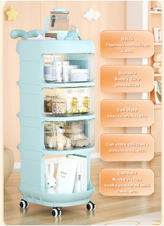 YEYA Multifunctional Storage Shelves For Baby With Movable Wheels  - Image 5