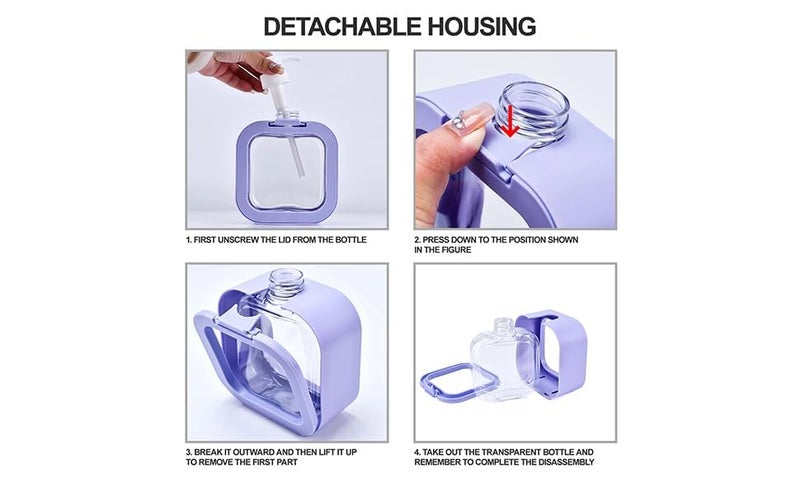 DEBIRE Soap Dispenser Bottle, 300ml, Kitchen and Bathroom Pump Dispenser for Liquid Soap, Dish Soap, Shampoo - Image 4