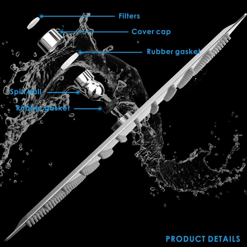 MLD MLD RSH_01 ultra slim Stainless Steel 8 inch 20 cm overhead rain shower for bathroom rain shower Square With 9 inch long steel shower arm Chrome Finish (Size 8 inch,Material-,Color Silver)  - Image 5