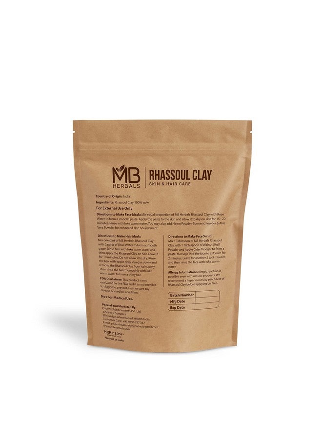 MB Herbals Moroccan Red Rhassoul Clay Powder 8 Oz / 0.5 Lb / 227 Gram | External Use Only - Image 2