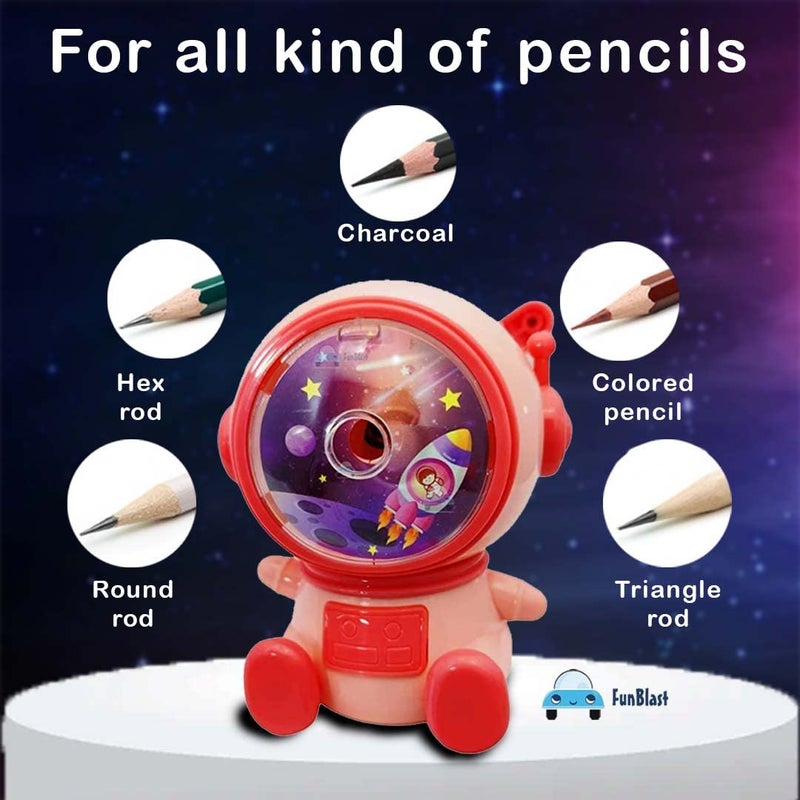 FunBlast FunBlast Sharpener for Kids Pencil Sharpener Table Sharpener Machine Birthday Return Gift Sharpeners for School Supply and Office Pink Color - Image 2