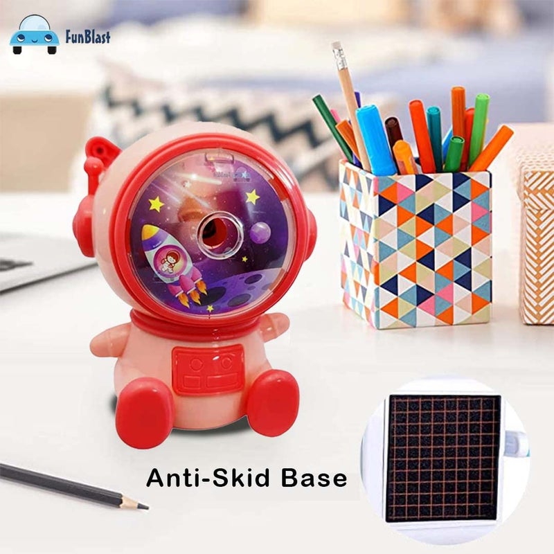 FunBlast FunBlast Sharpener for Kids Pencil Sharpener Table Sharpener Machine Birthday Return Gift Sharpeners for School Supply and Office Pink Color - Image 3