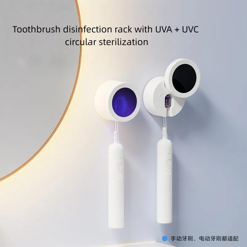 PORClean 200V Water Flosser & UV Toothbrush Sanitizer Holder Combo | Oral Irrigator for Teeth Cleaning | UV Sterilizer Dental Care Kit | Wall Mount Toothbrush Holder, IPX7 Waterproof + Rechargeable (200V+TB_Holder) - Image 5