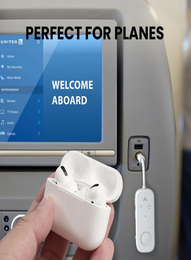 Avantree Relay Airplane Bluetooth Adapter for 2 AirPods or Headphones - Image 2