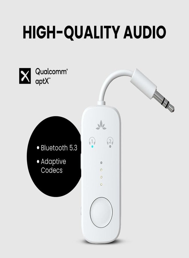 Avantree Relay Airplane Bluetooth Adapter for 2 AirPods or Headphones - Image 4