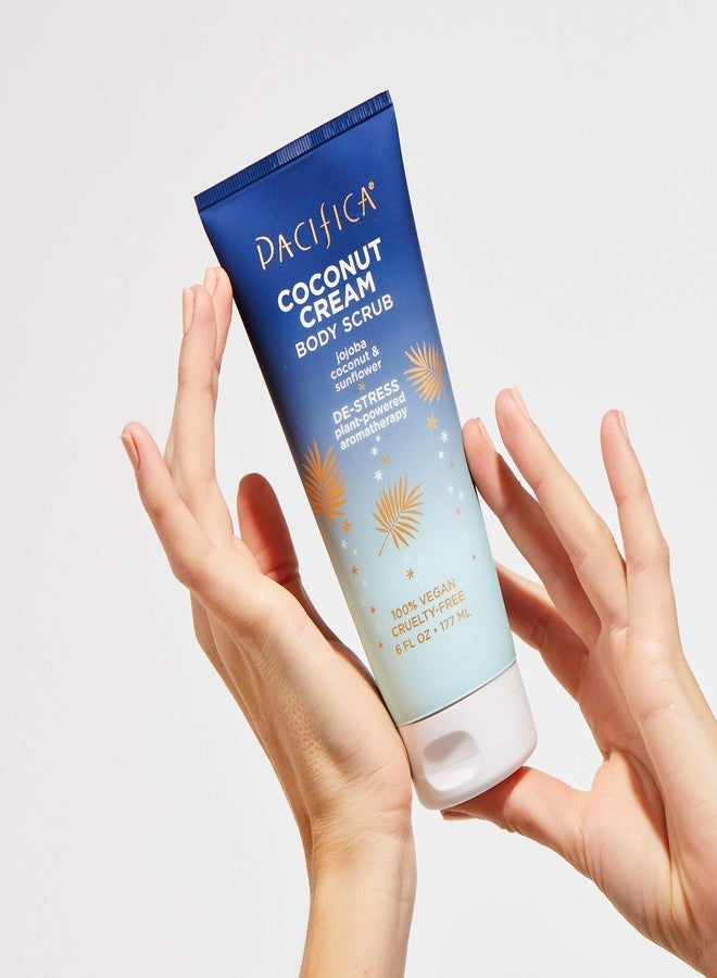 Pacifica Coconut Cream Body Scrub, Gently Exfoliates & Polishes Dead Skin, For All Skin Types, Ven & Cruelty-Free, 6 Fl Oz - Image 3