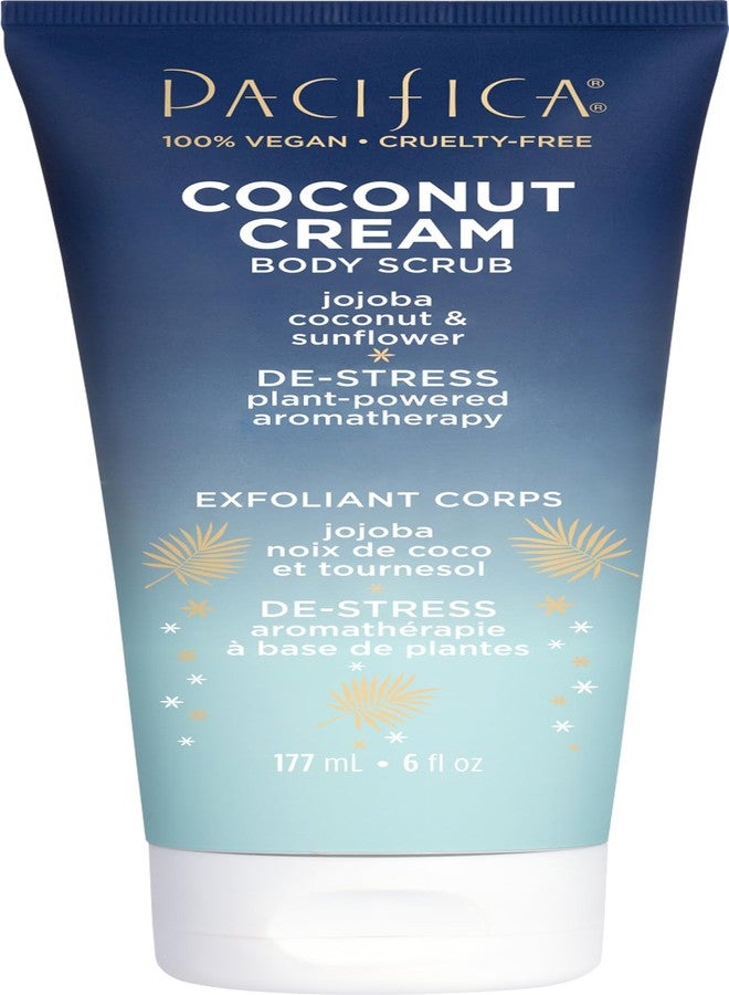 Pacifica Coconut Cream Body Scrub, Gently Exfoliates & Polishes Dead Skin, For All Skin Types, Ven & Cruelty-Free, 6 Fl Oz - Image 1