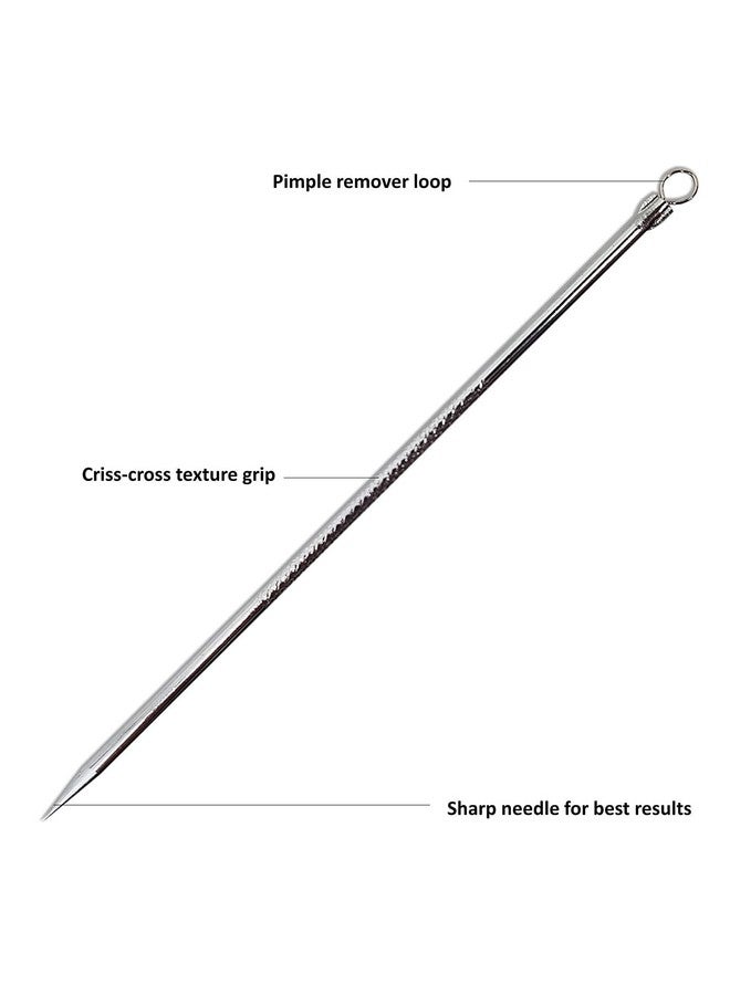 Calitate24 2-Piece Blackhead Remover Kit - Pimple Comedone Extractor Tool Set For Facial Acne And Treatment For Blemish, Whitehead Popping, Zit Removing With1 Lip Balm - Image 2