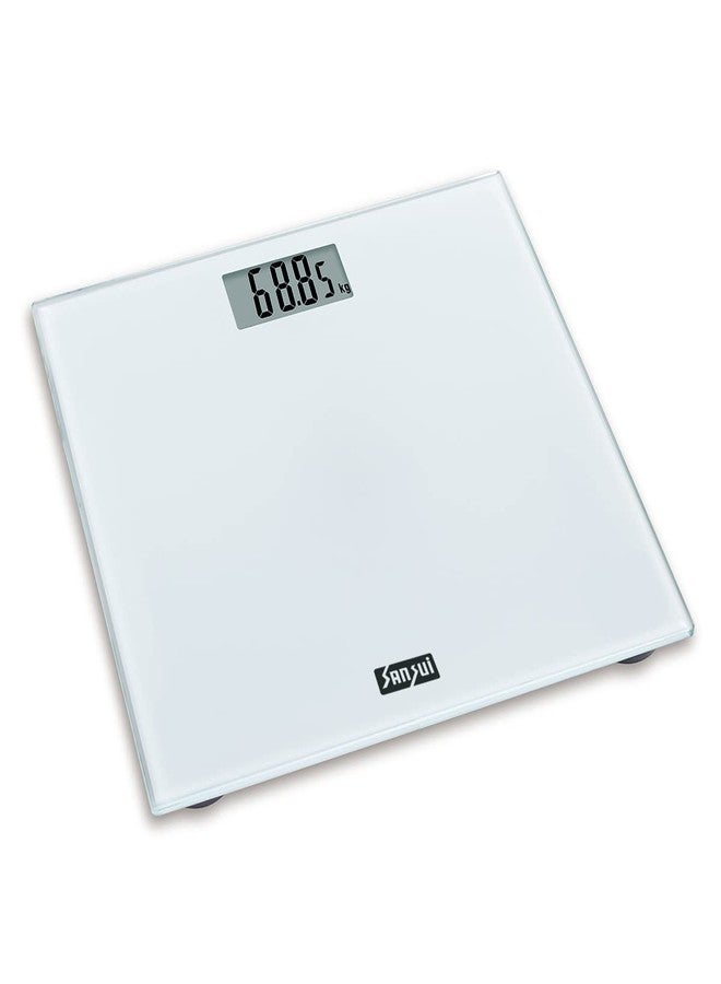 Sansui Digital Bathroom Scale, 180 kg (White) - Image 1