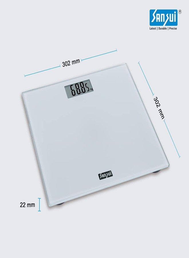 Sansui Digital Bathroom Scale, 180 kg (White) - Image 4