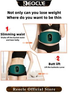 REOCLE Slimming Belt Weight Loss Machine Adjustable Vibration Massage Belly Fat Weight Loss Machine with 3 Massage Modes for Women Men  - Image 5