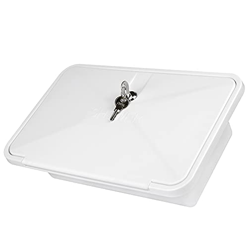 OYMOV RV Exterior Shower Box Kit with Lock for Outside, Outdoor Non-Metallic RV Accessories for RVs, Fifth Wheels, Motorhomes, Travel Trailers, Campers - White - Image 4