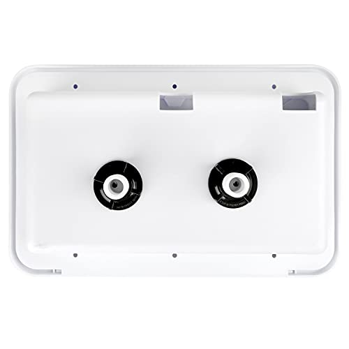 OYMOV RV Exterior Shower Box Kit with Lock for Outside, Outdoor Non-Metallic RV Accessories for RVs, Fifth Wheels, Motorhomes, Travel Trailers, Campers - White - Image 5