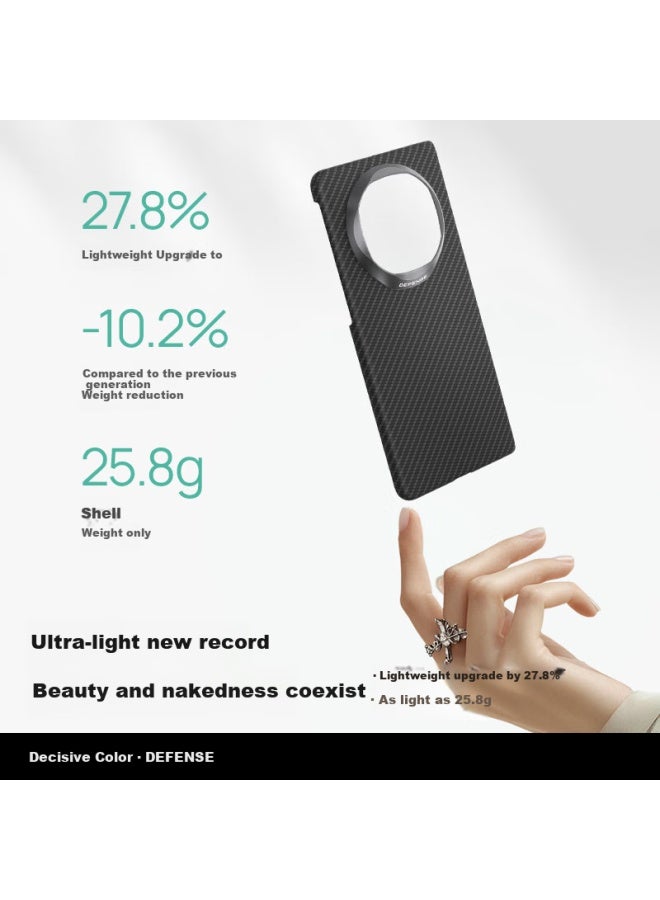 Defense Huawei Matex6 Phone Case Kevlar Magnetic Adsorption Thin Aromatic Fiber X6 Classic Edition Protective Case Business Simple Men's New 0 Gravity 1 - Image 3