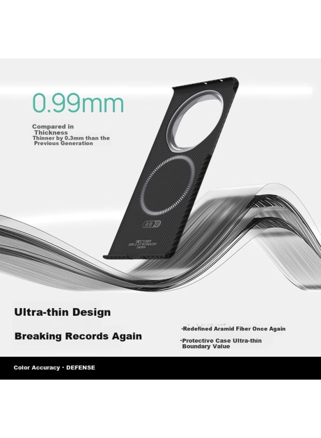 Defense Huawei Matex6 Phone Case Kevlar Magnetic Adsorption Thin Aromatic Fiber X6 Classic Edition Protective Case Business Simple Men's New 0 Gravity 1 - Image 2