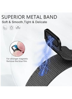 keloray Compatible with Galaxy Watch Ultra Bands 47mm(2024) for Women Men, Metal Mesh Milanese Loop Magnetic Clasp Adjustable Strap Replacement for Samsung Galaxy Watch 7 Ultra 47 mm  - Image 5