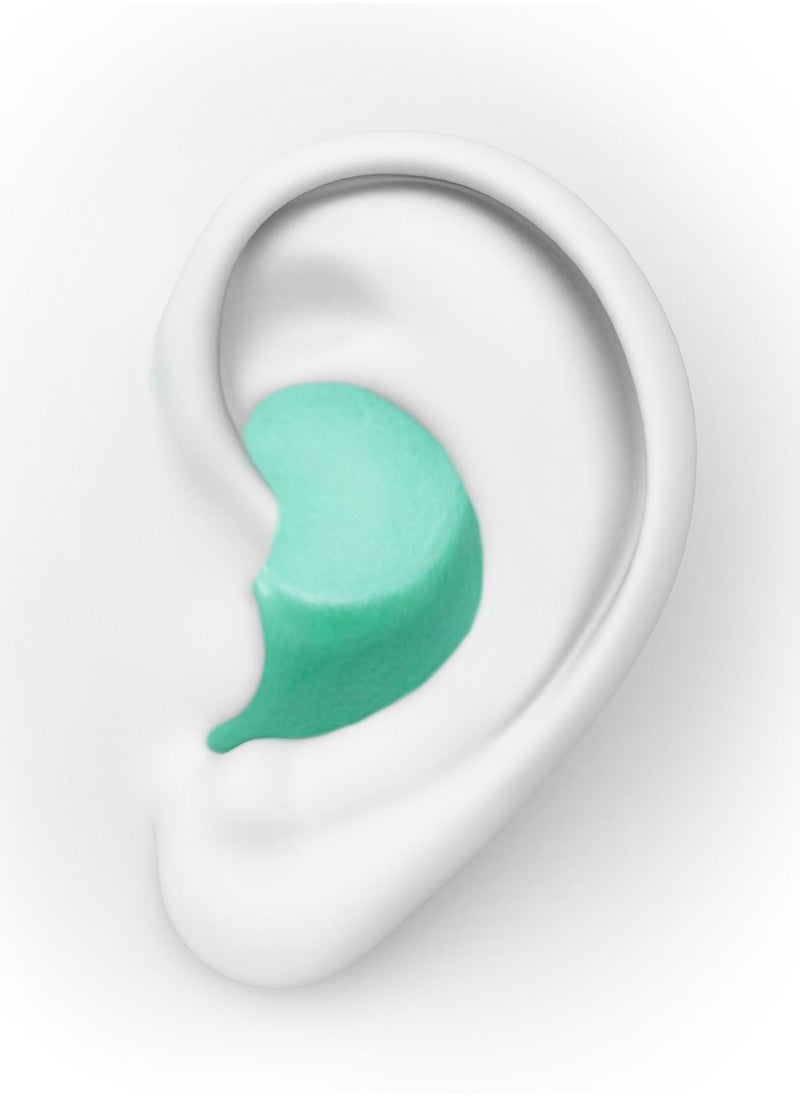 HASPRO - HASPRO [6-Pair Pack] Soft Silicone Earplugs for Sleeping, Swimming & Bathing, Anti-Snoring, Noise Cancelling Reusable Earplugs. Adults & Children (Mint) - Image 1