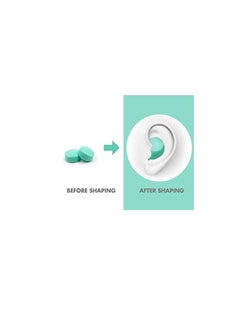 HASPRO HASPRO [6-Pair Pack] Soft Silicone Earplugs for Sleeping, Swimming & Bathing, Anti-Snoring, Noise Cancelling Reusable Earplugs. Adults & Children (Mint)  - Image 5