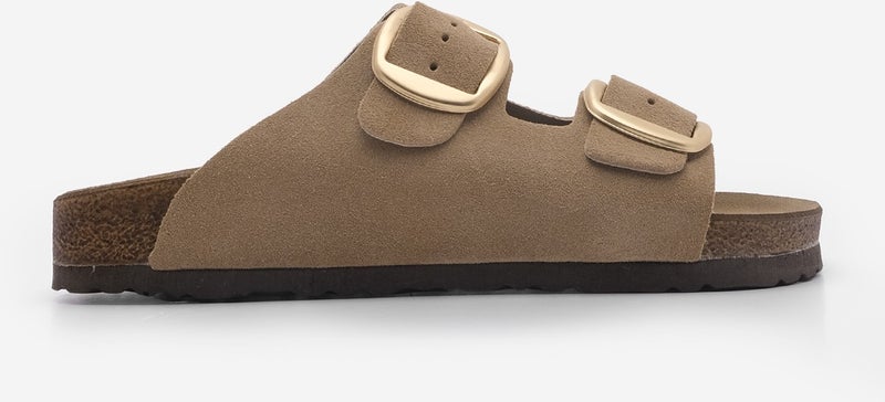 MARJIN Margin Women's Leather Daily Slippers Double Banded Slippers Eva Sole Poly  - Image 2