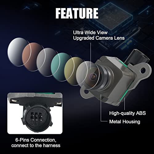 AUTOBABA Rear View Back Up Camera Compatible with 2013-2018 Dodge Ram 1500 2500 3500 4500 5500 2013-2017 Dodge Viper Views Reversing Parking Backup Camera Replace# 56038978AL 590-079 - Image 3