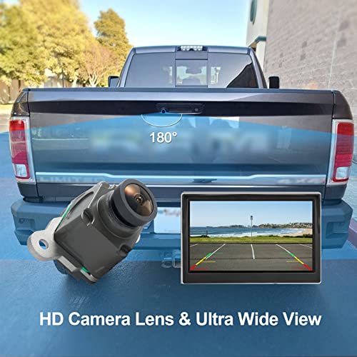 AUTOBABA Rear View Back Up Camera Compatible with 2013-2018 Dodge Ram 1500 2500 3500 4500 5500 2013-2017 Dodge Viper Views Reversing Parking Backup Camera Replace# 56038978AL 590-079 - Image 4