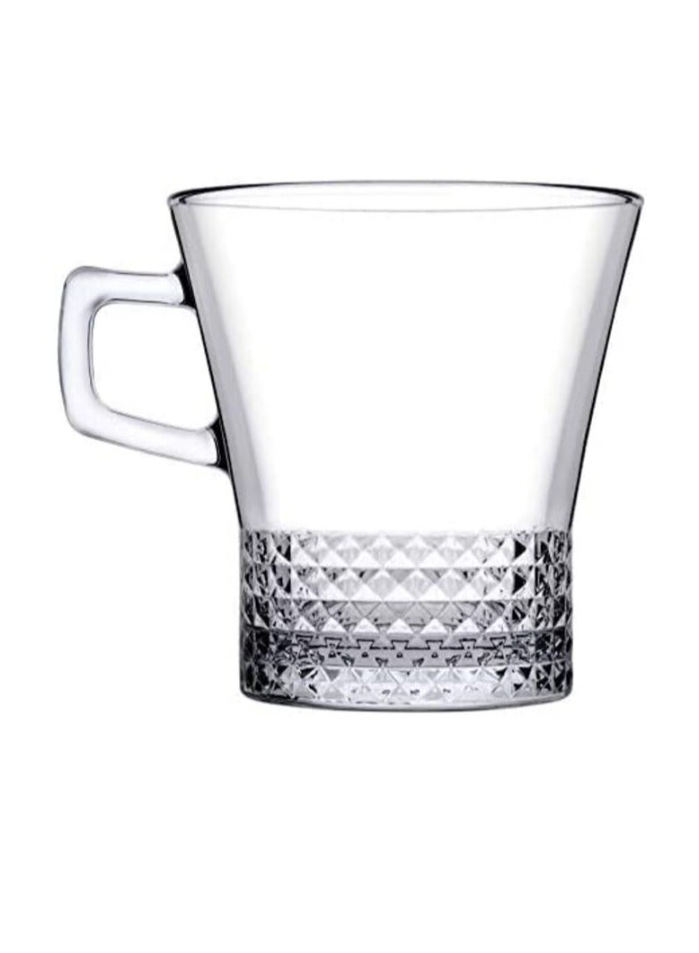 Pasabahce Tea Mug Set Kuvars -6 Cups- 250 ml -Clear Color clear - Image 3
