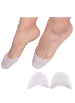 KASTWAVE Silicone Gel Toe Caps, Soft Protectors Covers, Metatarsal Pads Ballet Pointe Pads with Forefoot Cushion 2 Pairs  - Image 1