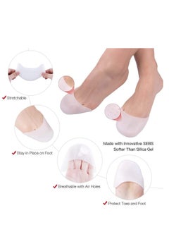 KASTWAVE Silicone Gel Toe Caps, Soft Protectors Covers, Metatarsal Pads Ballet Pointe Pads with Forefoot Cushion 2 Pairs  - Image 5