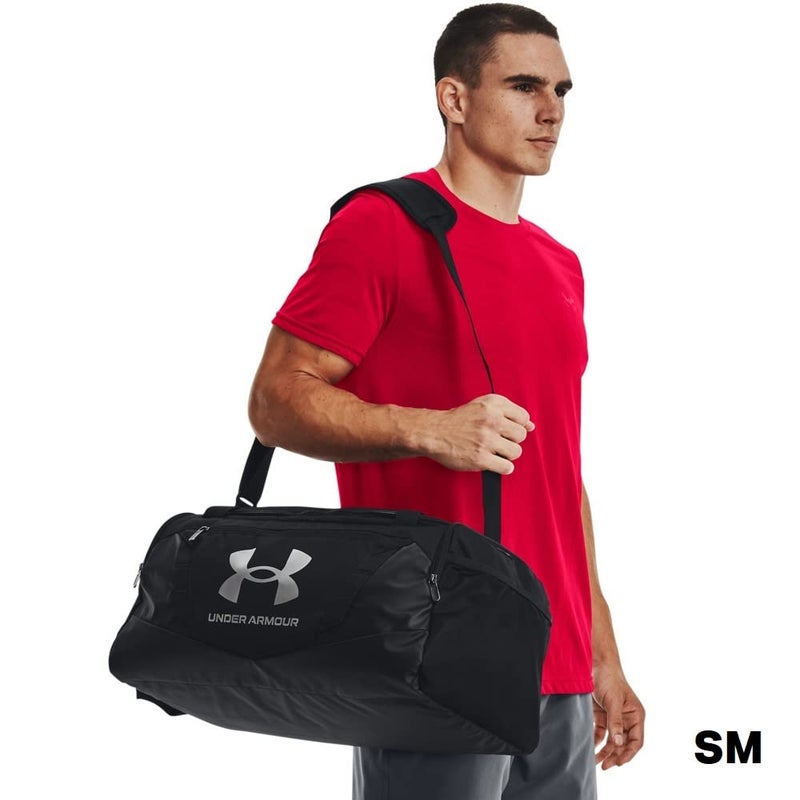 Under Armour Unisex-Adult Undeniable 5.0 Duffle, Black (001)/Metallic Silver, Medium - Image 5