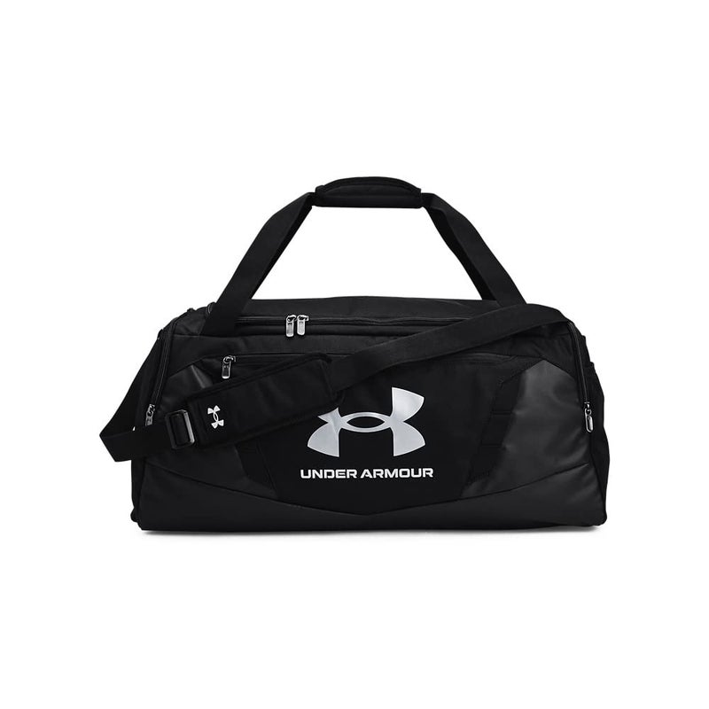 Under Armour Unisex-Adult Undeniable 5.0 Duffle, Black (001)/Metallic Silver, Medium - Image 1