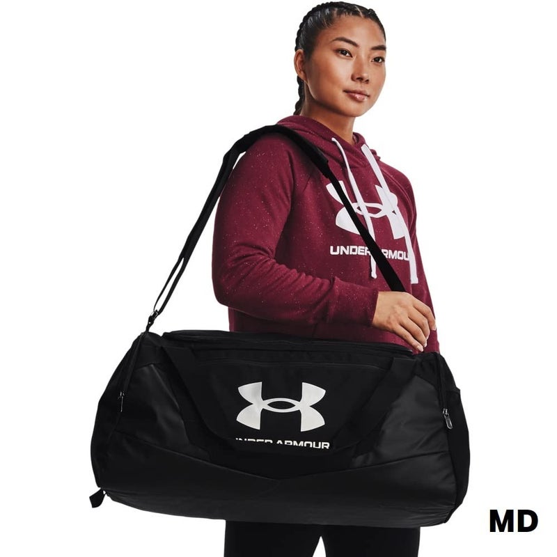 Under Armour Unisex-Adult Undeniable 5.0 Duffle, Black (001)/Metallic Silver, Medium - Image 4